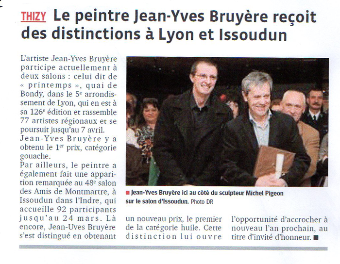 Distinction à Lyon et Issoudun